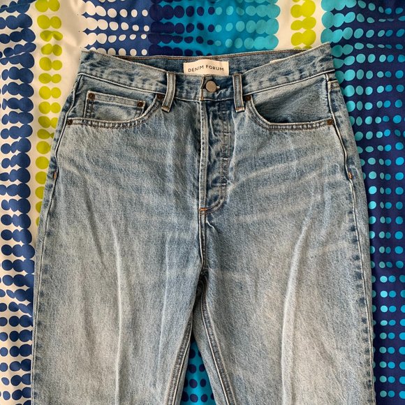 Aritzia Denim Forum The Joni High Rise Loose 29L, Size 26, picture this bleu - Picture 4 of 6